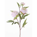 Silk flower peony MANJA, white, 28"/70cm, Ø3.1"-3.9"/8-10cm