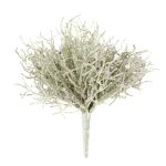 Fake plant cushion bush VALTON , spike, white, 10"/25cm