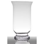 Table light glass LEA EARTH on pedestal, cylinder/round, clear, 10"/25cm, Ø6"/15cm