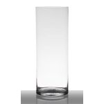 Floor vase of glass SANYA EARTH, cylinder/round, clear, 16"/40cm, Ø6"/15cm