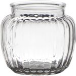 Candle glass NOLAN, ball/round, clear, 4.1"/10,5cm, Ø4.5"/11,5cm