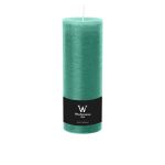 Pillar candle / Wax candle AURORA, mint green, 7"/19cm, Ø2.7"/6,8cm, 85h - Made in Germany