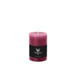 Pillar candle / Wax candle AURORA, magenta, 5.5"/14cm, Ø 3.9"/9,8cm, 100h - Made in Germany