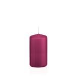 Votive candle / Pillar candle MAEVA, magenta, 4.7"/12cm, Ø2.4"/6cm, 40h - Made in Germany