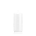 Votive candle / Pillar candle MAEVA, white, 5.9"/15cm, Ø 2.8"/7cm, 63h - Made in Germany