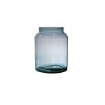 Vase MARTITA made of glass, recycled, blue-clear, 25cm, Ø19cm