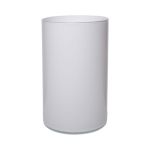 Glass cylinder vase SANYA EARTH, white, 30cm, Ø16cm