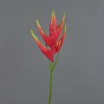 Fake Heliconia flower TOMKE, red-green, 31"/80cm, Ø 12"/30cm
