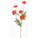 Artificial poppy KEIRA, orange, 26"/65cm, Ø 2"/5cm