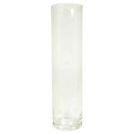 Flower vase SANSA OCEAN, cylinder/round, clear, 16"/40cm, Ø4"/10cm