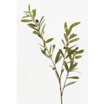 Artificial olive branch PARKER with fruits, 31"/80cm