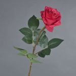 Silk rose BRINA, red, 28"/70cm