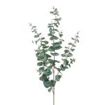 Plastic eucalyptus branch CALLIOPE, green-grey, 4ft/115cm