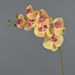 Decorative Phalaenopsis orchid branch NEITH, orange-pink, 33"/85cm