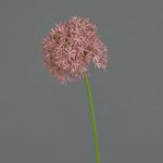 Artificial Allium flower ARNAU, pink, 24"/60cm