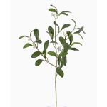Decorative mistletoe branch SAJAN with berries, green, 22"/55cm