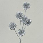 Artificial cornflower BIRNA, glitter, silver, 55cm, Ø5cm