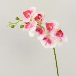 Decorative Phalaenopsis orchid Branch OPHELIA, pink-fuchsia, 31"/80cm, Ø3.1"-3.5"/8-9cm