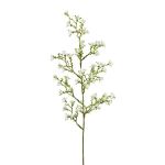 Artificial flower branch Star flower KLIRMO, white, 24"/60cm
