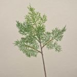 Fake cedar branch BALTHILDE, green, 16"/40cm