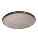 Round tray made of metal MELDOF, black, 0.8"/2cm, Ø22"/55.5cm