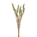 Decorative wheat bunch TILPA with ears, green, 20"/50cm
