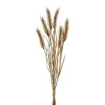 Decorative wheat bunch TILPA with ears, brown, 20"/50cm