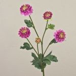 Textile chrysanthemum RYON, purple, 70cm, Ø3–5cm