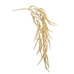 Artificial amaranth branch DEDALO with flowers, hanging, gold, 3ft/100cm