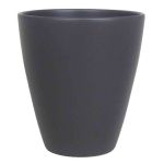 Ceramic vase TEHERAN PALAST, anthracite mat, 6.7"/17cm, Ø5.3"/13.5cm