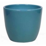 Small flower pot TEHERAN BASAR, ceramic, ocean blue, 3.3"/8,5cm, Ø4.1"/10,5cm