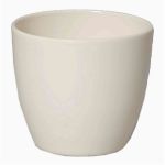 Plant pot TEHERAN BASAR, ceramic, cream, 4.7"/12cm, Ø5.3"/13,5cm