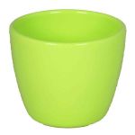 Small flower pot TEHERAN BASAR, ceramic, apple-green, 2.4"/6cm, Ø3"/7,5cm