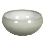 Ceramic flower bowl URMIA LAKE, grey, 4.1"/10,5cm, Ø8"/20,5cm
