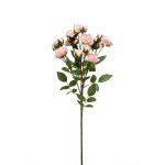 Kunstblume Rosenzweig TOSSA, rosa-creme, 60cm, Ø1-4cm