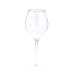 Big wine glass vase ROGER AIR on stand, XXL size, clear, 24"/60cm, Ø9"/23cm