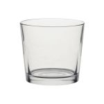 Candle glass ALENA, clear, 3.5"/9cm, Ø3.9"/10cm