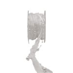 Dekoband Perlenschnur CARESA aus Chiffon und Satin, weiß, 5m, 20mm