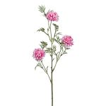 Artificial chrysanthemum branch FALTON, pink, 22"/55cm