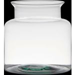 Lantern glass KARIN EARTH made of glass, recycled, clear, 7.5"/19cm, Ø7.5"/19cm
