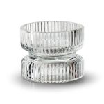 Wendbarer Glas Kerzenhalter ARTORIUS für Maxi-Teelichter, Stumpenkerzen, klar, 7cm, Ø9cm