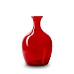 Flaschenvase LOUKINS aus Eco Glas, rot, 35cm, Ø23cm