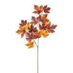Decorative maple branch SNORVE, orange-brown, 35"/90cm