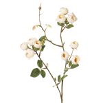 False cabbage rose branch LORRAINE, Eco Collection, cream-yellow, 26"/65cm, Ø1"/2,5cm