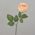 Faux rose FINAKAS, apricot, 26"/65cm, Ø3.5"/9cm