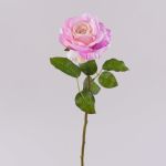 Faux rose WINAKAS, pink-cream, 14"/35cm, Ø3.9"/10cm