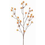Plastic noble thistle LOUKAS, yellow-orange, 28"/70cm, Ø0.4"-0.6"/1-1.5cm