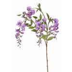 Artificial wisteria branch SOULA with flowers, purple, 31"/80cm, Ø2.8"-3.1"/7-8cm