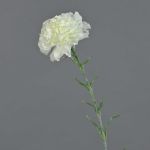Artificial carnation NIRUSHA, white, 65cm, Ø9cm