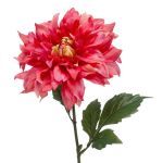 Artificial Dahlia NATSU, fuchsia-pink, 24"/60cm, Ø6.7"/17cm